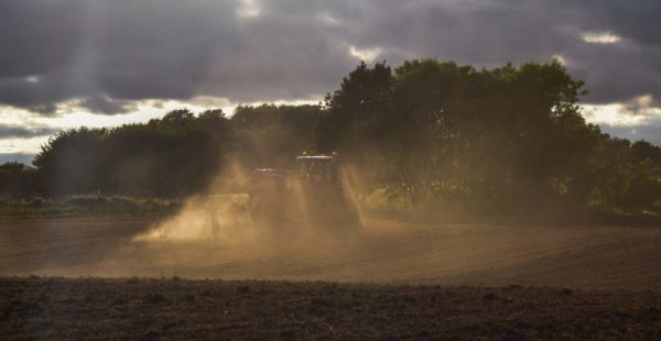 Tractor Mud Spreading