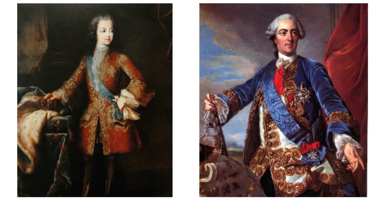 Young and Old Louis XV