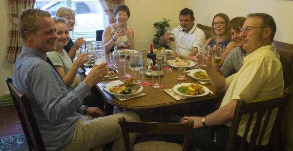 People Having Dinner