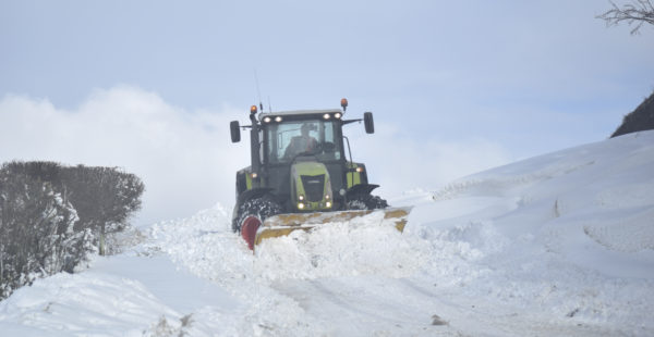 Tractor In the Snow