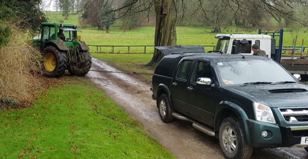 Car Towing Tractor